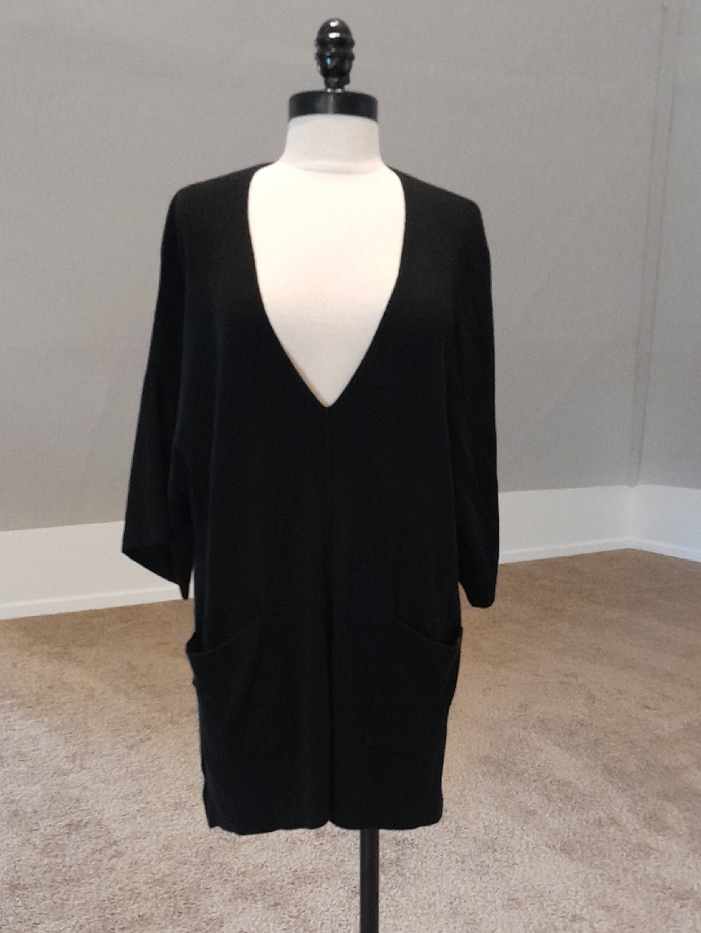 LOFT Black Knit Pullover Tunic